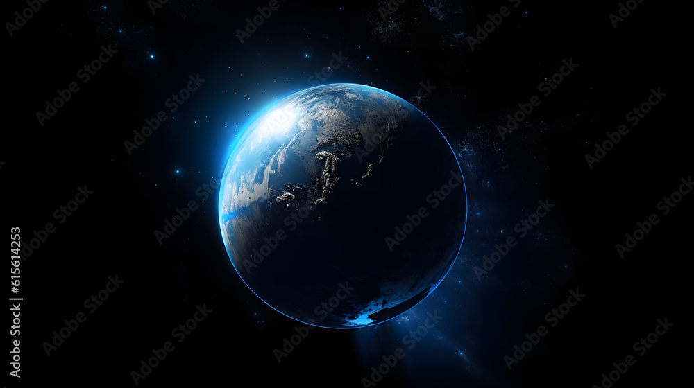宇宙から見た地球の壮大な景観 No.003 | A Majestic View of Earth from Space Generative AI