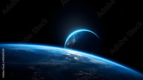 宇宙から見た地球の壮大な景観 No.005 | A Majestic View of Earth from Space Generative AI