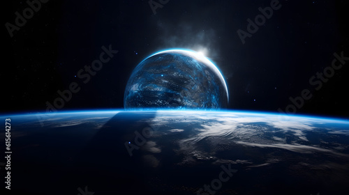 宇宙から見た地球の壮大な景観 No.020 | A Majestic View of Earth from Space Generative AI