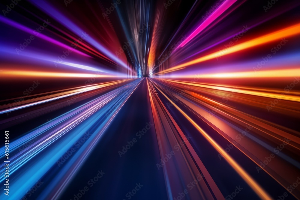Blurred Light Trails and Dazzling Color Streaks Merge in Captivating Harmony background. AI generated, human enhanced Blurred Light Trails and Dazzling Color Streaks Merge in Captivating Harmony background. AI generated, human enhanced