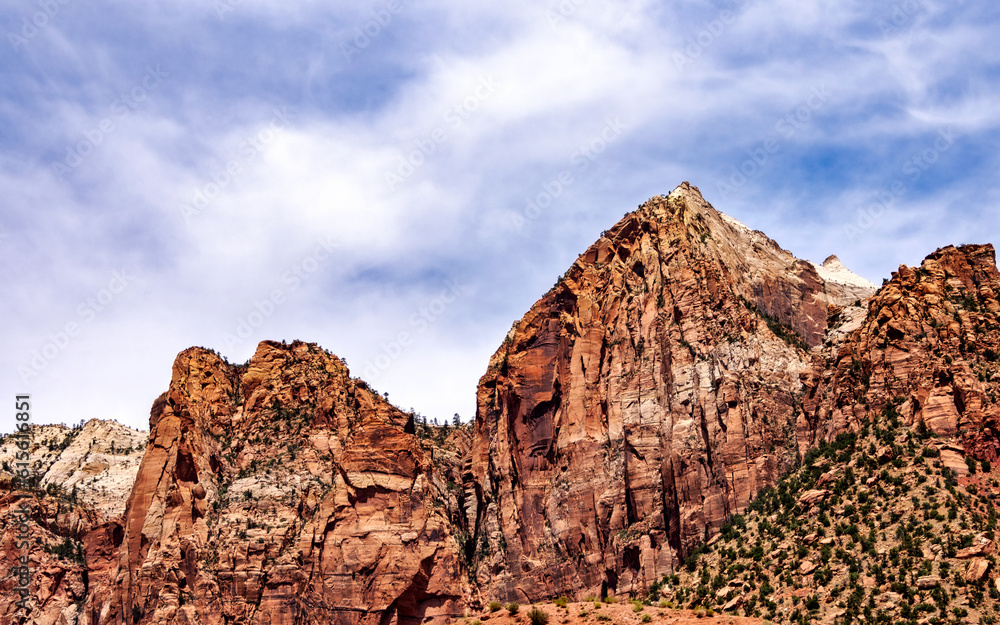 mountains in Zion National Park mountains in Zion National Park