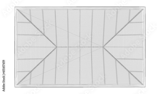 Tablou pe pânză 3D illustration of roof material