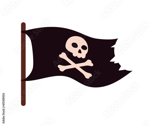 Pirate adventure flag concept