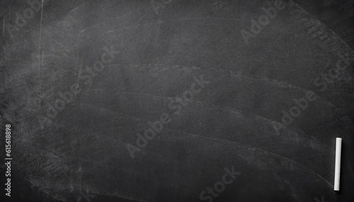 Black Chalkboard background, Chalk blackboard, Texture of chalk rubbed out on blackboard, Back to School concept, Generative AI