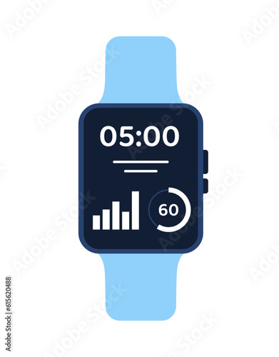 Electronic smartwatch sticker concept