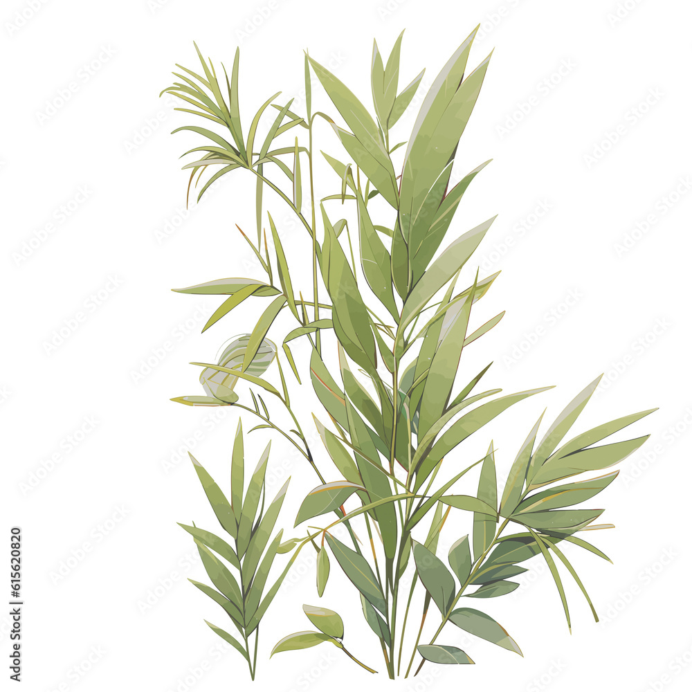 Fototapeta premium Plant texture anime style, Illustration