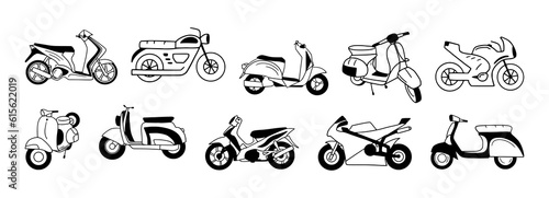 Motorcycle or Scooter Icon
