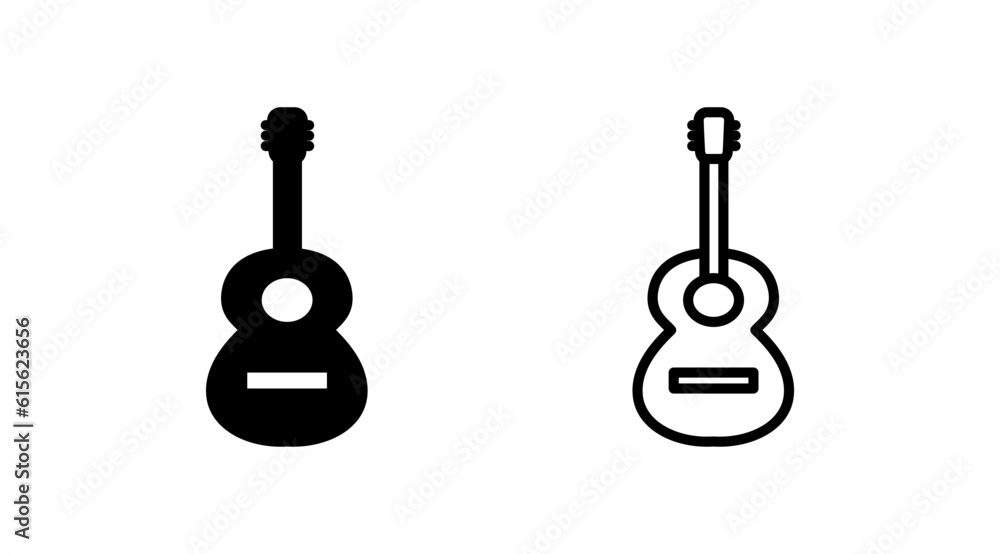 Guitar icon vector. musical instrument sign Guitar icon vector. musical instrument sign