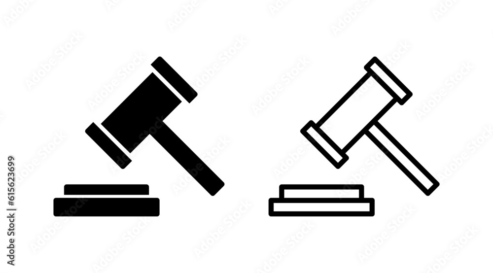 Gavel icon vector. judge gavel icon. auction hammer Gavel icon vector. judge gavel icon. auction hammer