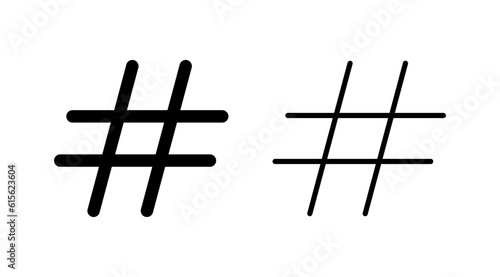 Hashtag icon vector. hashtag simbols