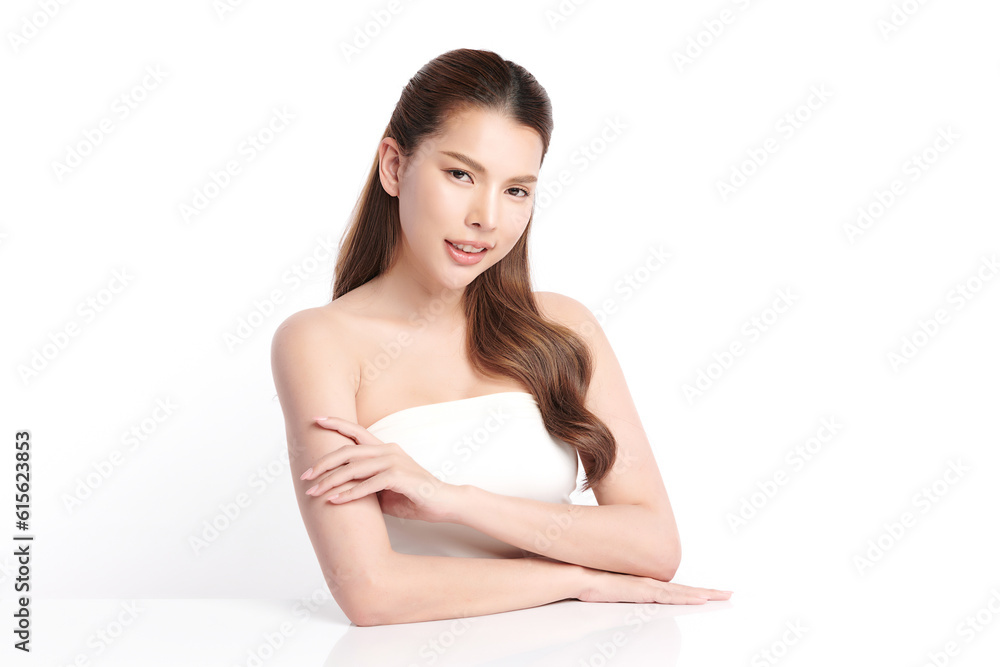 Beautiful young asian woman with clean fresh skin on white background, Face care, Facial treatment, Cosmetology, beauty and spa, Asian women portrait. Beautiful young asian woman with clean fresh skin on white background, Face care, Facial treatment, Cosmetology, beauty and spa, Asian women portrait.