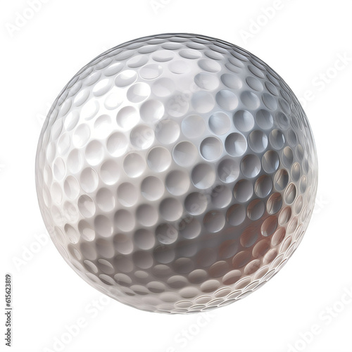 A white golf ball on a transparent background png isolated Generative Ai © Eduardo