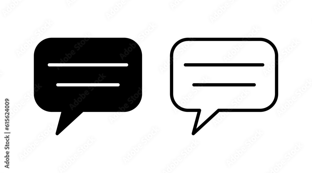 Chat icon vector. Chat Icon in trendy flat style isolated. Speech bubble symbol Chat icon vector. Chat Icon in trendy flat style isolated. Speech bubble symbol