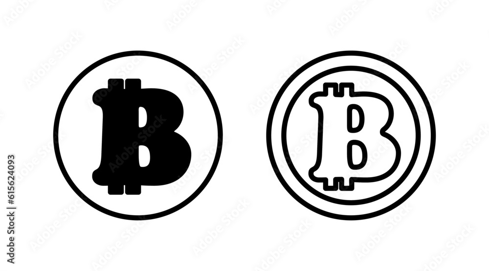 Bitcoin icon vector. payment symbol. Cryptocurrency logo. Bitcoin icon vector. payment symbol. Cryptocurrency logo.