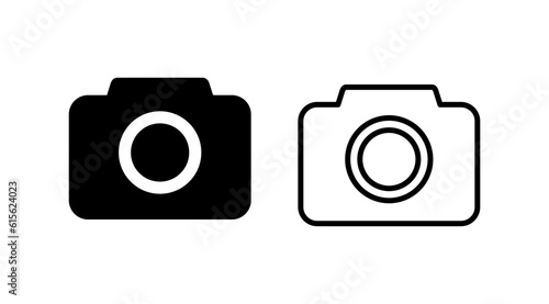 Camera Icon in trendy flat style isolated. Camera symbol web site design