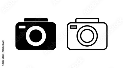 Camera Icon in trendy flat style isolated. Camera symbol web site design