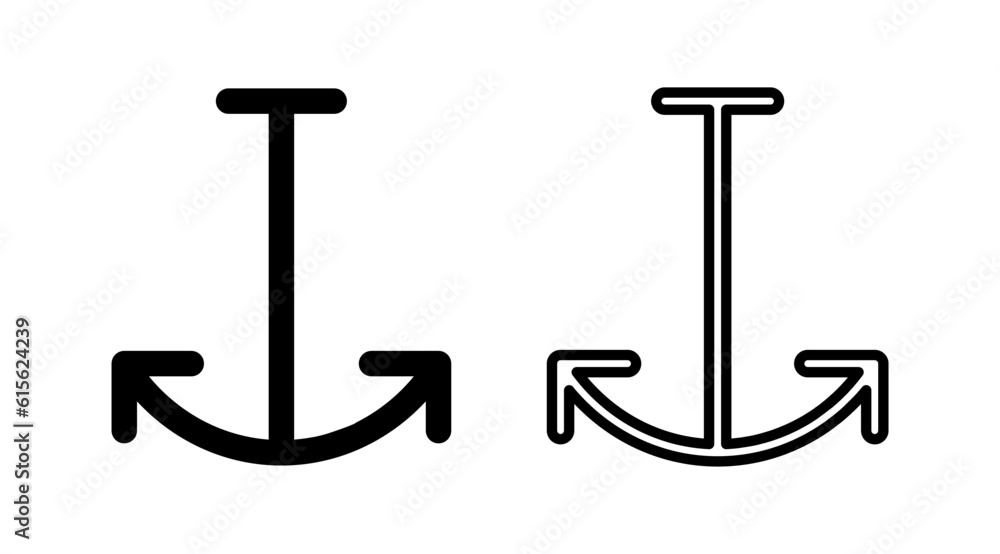 Anchor icon vector. Anchor sign. marine symbol Anchor icon vector. Anchor sign. marine symbol