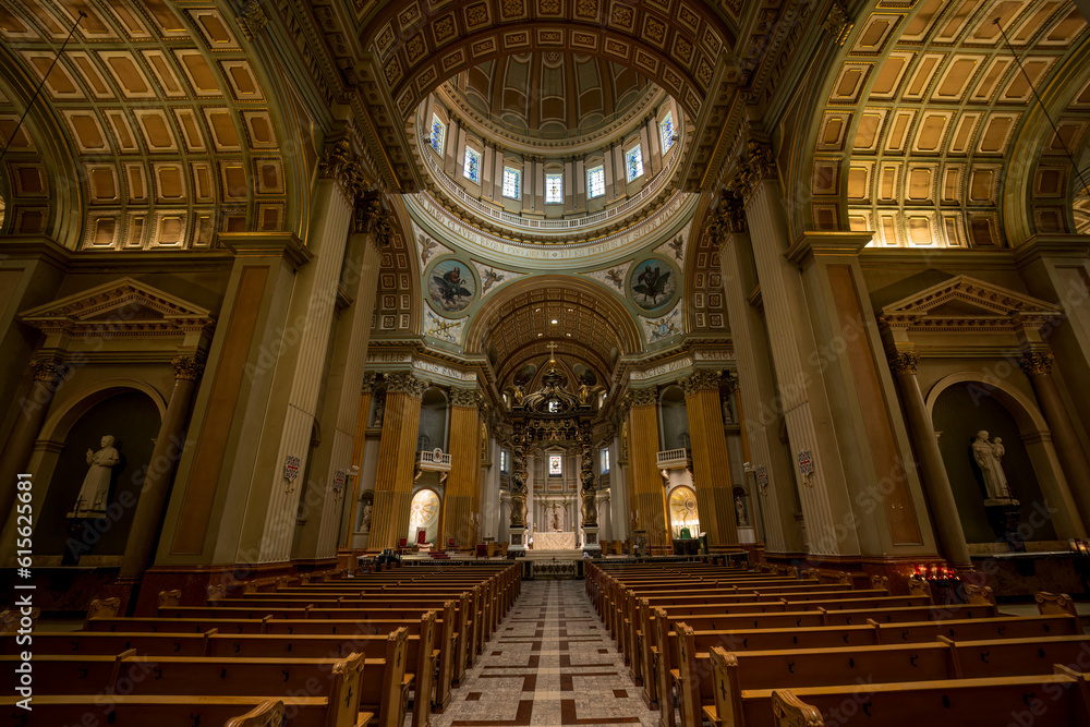 Montreal, Mary Queen of the World Cathedral Interior 