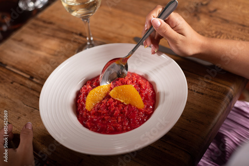 Risotto remolacha