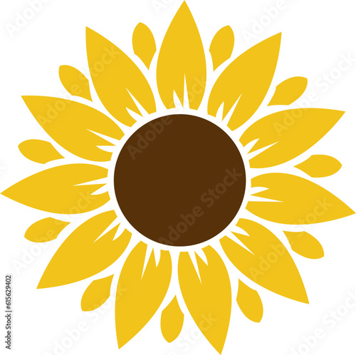 sunflower illustration svg vector