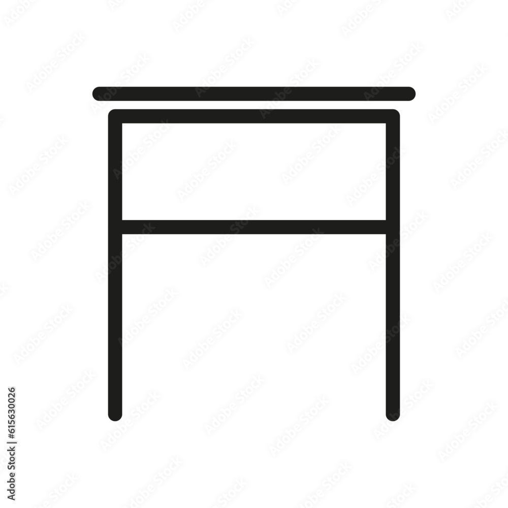 Flat Table Icon. Vector illustration. stock image. Flat Table Icon. Vector illustration. stock image.