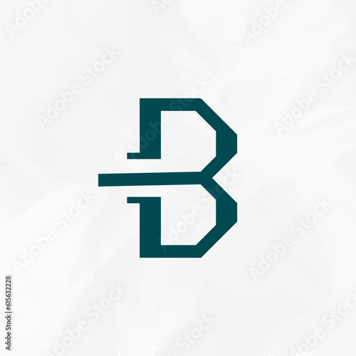 Initial B letter modern logo design vector template