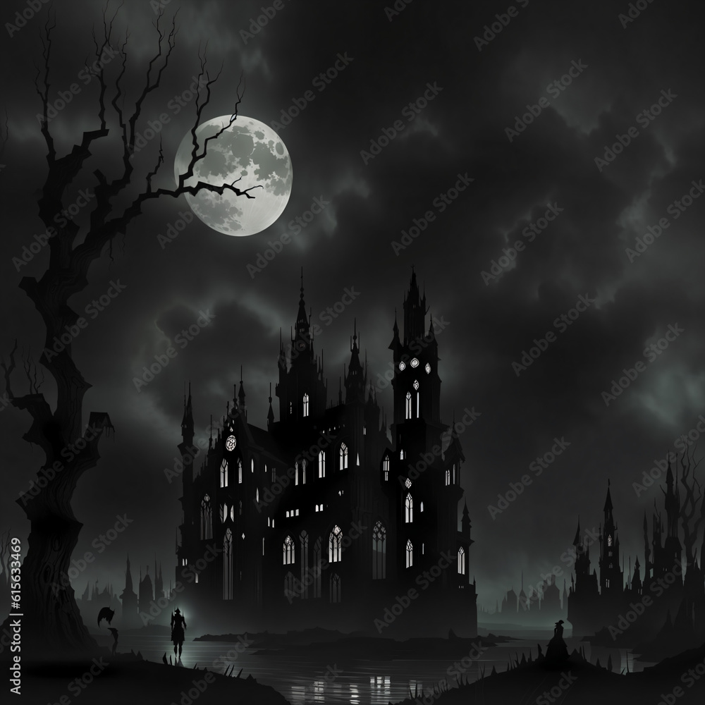 castle in the night