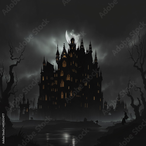 castle in the night