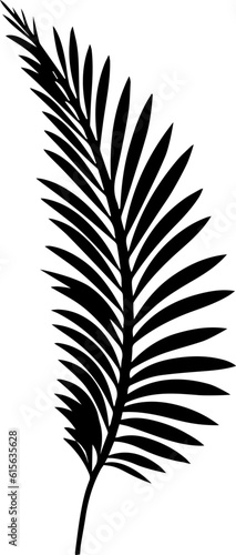 Leaf icon. Tropical palm leaf.Eco leaf logo.Vector illustration of simple leaf icon.Ecology.