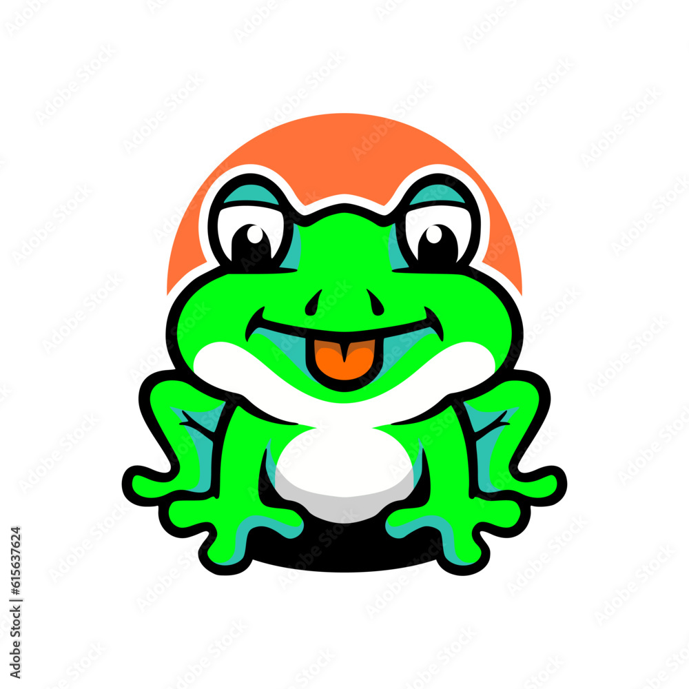 Frog funny mascot Frog funny mascot