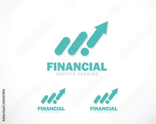 financial logo creative trading growth business person market design concept creative consult chat business
