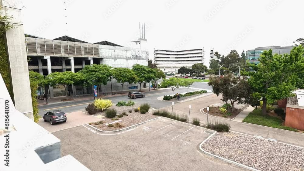 UCSD View of Gilman Parking Structure from Conrad Prebys Music Center, Day