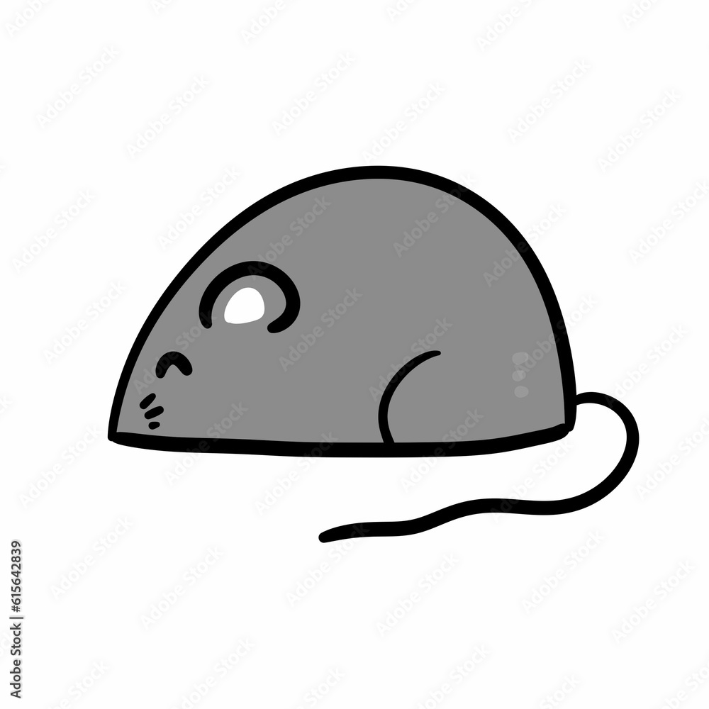 cute rat cartoon on white background cute rat cartoon on white background