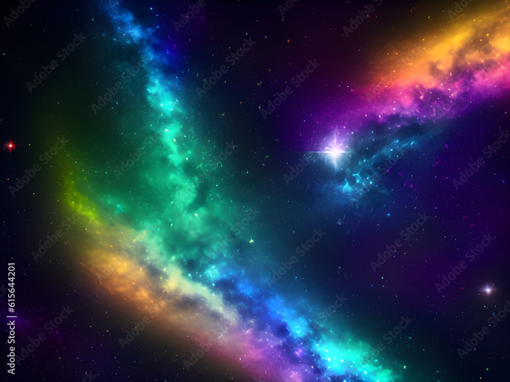 colorful abstract background. starfield and sky.