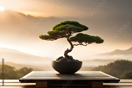 bonsai tree in a pot