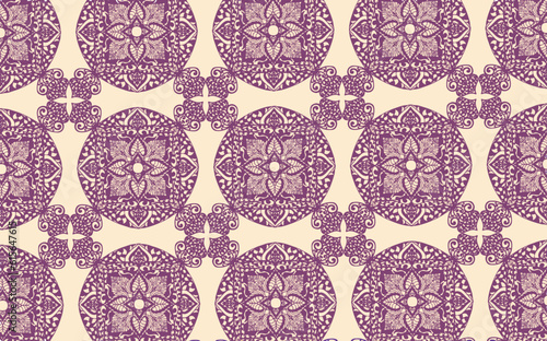 meditation art lotus mandalas flower pattern. Design for modified your new art work design print, sticker, embroidery ethnic ikat and other.