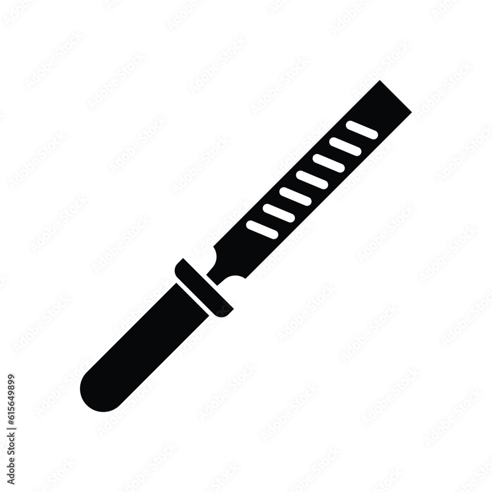 Wood metal rasp icon design. isolated on white background. vector illustration Wood metal rasp icon design. isolated on white background. vector illustration