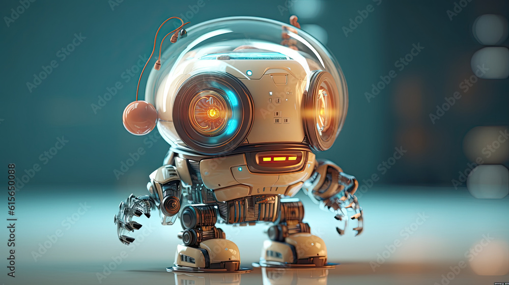 a robot that is standing on the floor with its head turned to look like it's looking at something a robot that is standing on the floor with its head turned to look like it's looking at something