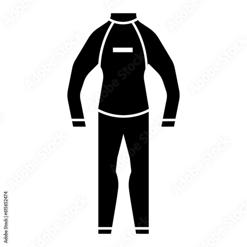 Diving wetsuit icon