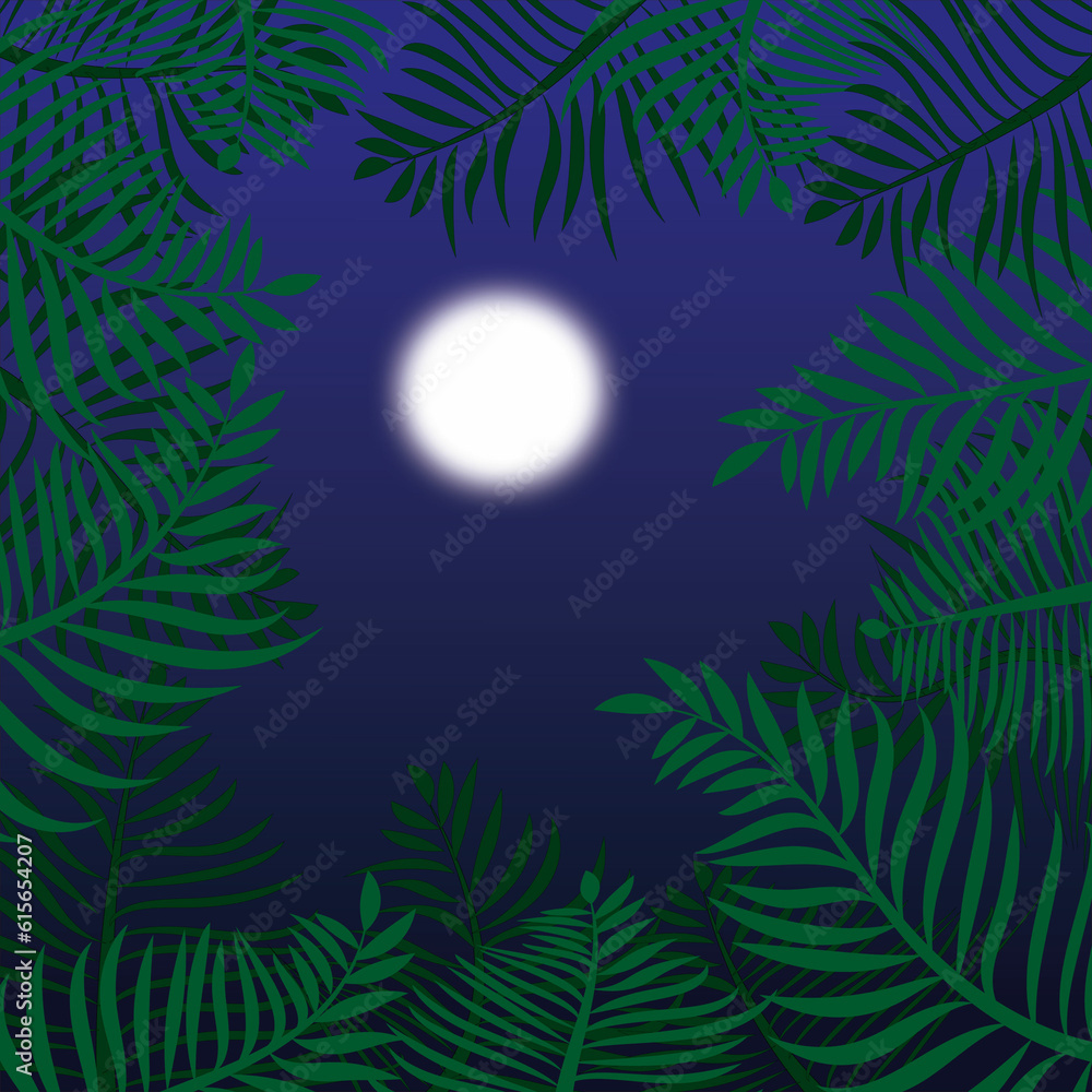 Naklejka premium green bg leaves design 