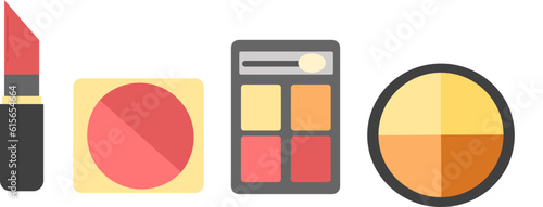 illustration of cosmetic lipstick, Brush on, Eye shadow, Highlighter, Shading, Makeup