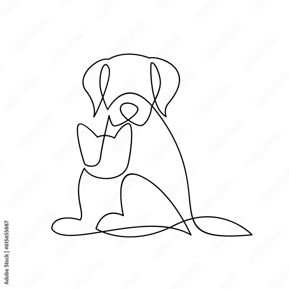 cat and dog line single logo icon design illustration template cat and dog line single logo icon design illustration template