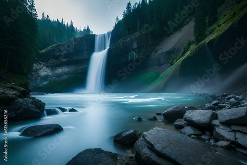 waterfall in yosemite