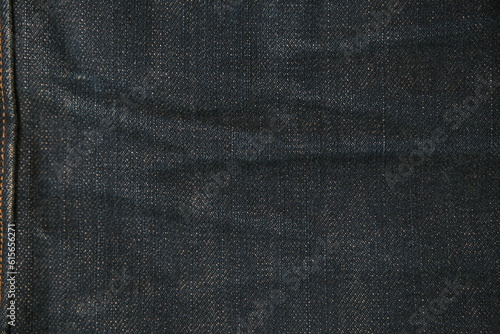 blue jeans denim texture closeup dark indigo