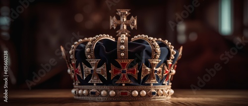 Crown of England. Generative AI