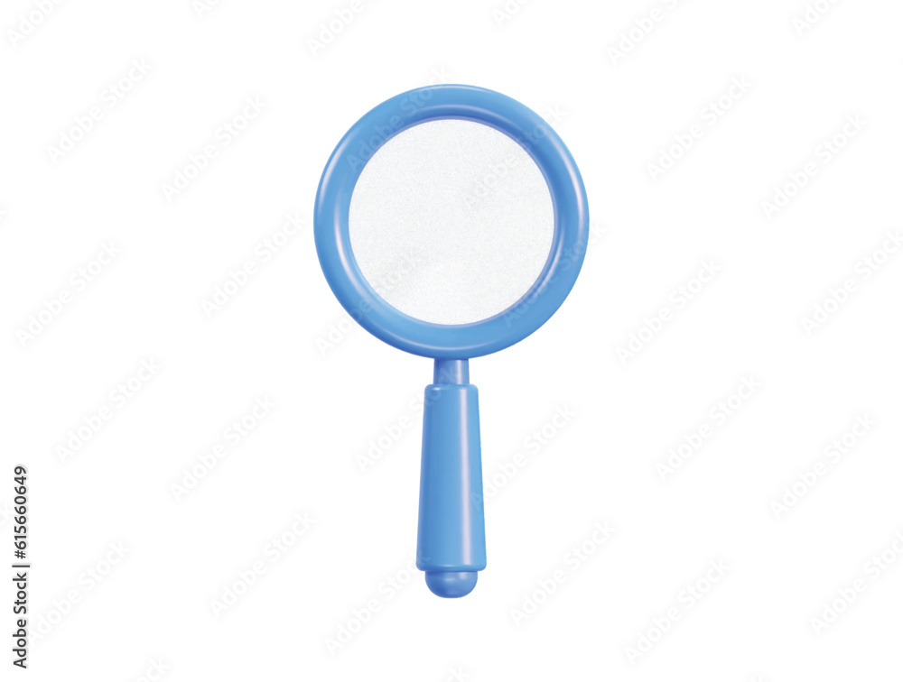 3d Magnifying glass discovery research search analysis concept 3d vector icon 3d Magnifying glass discovery research search analysis concept 3d vector icon