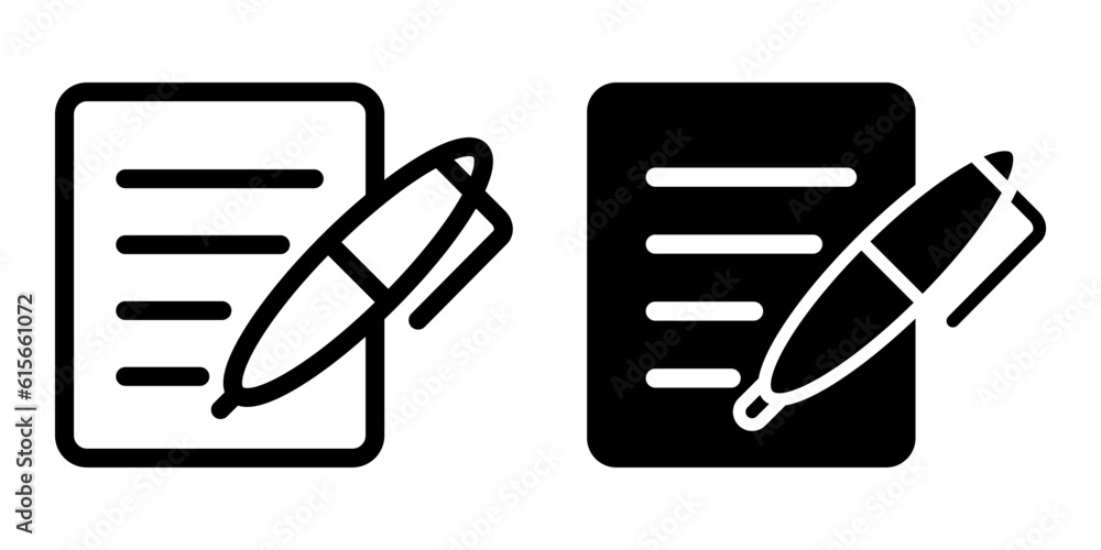 Pen icon template Pen icon template