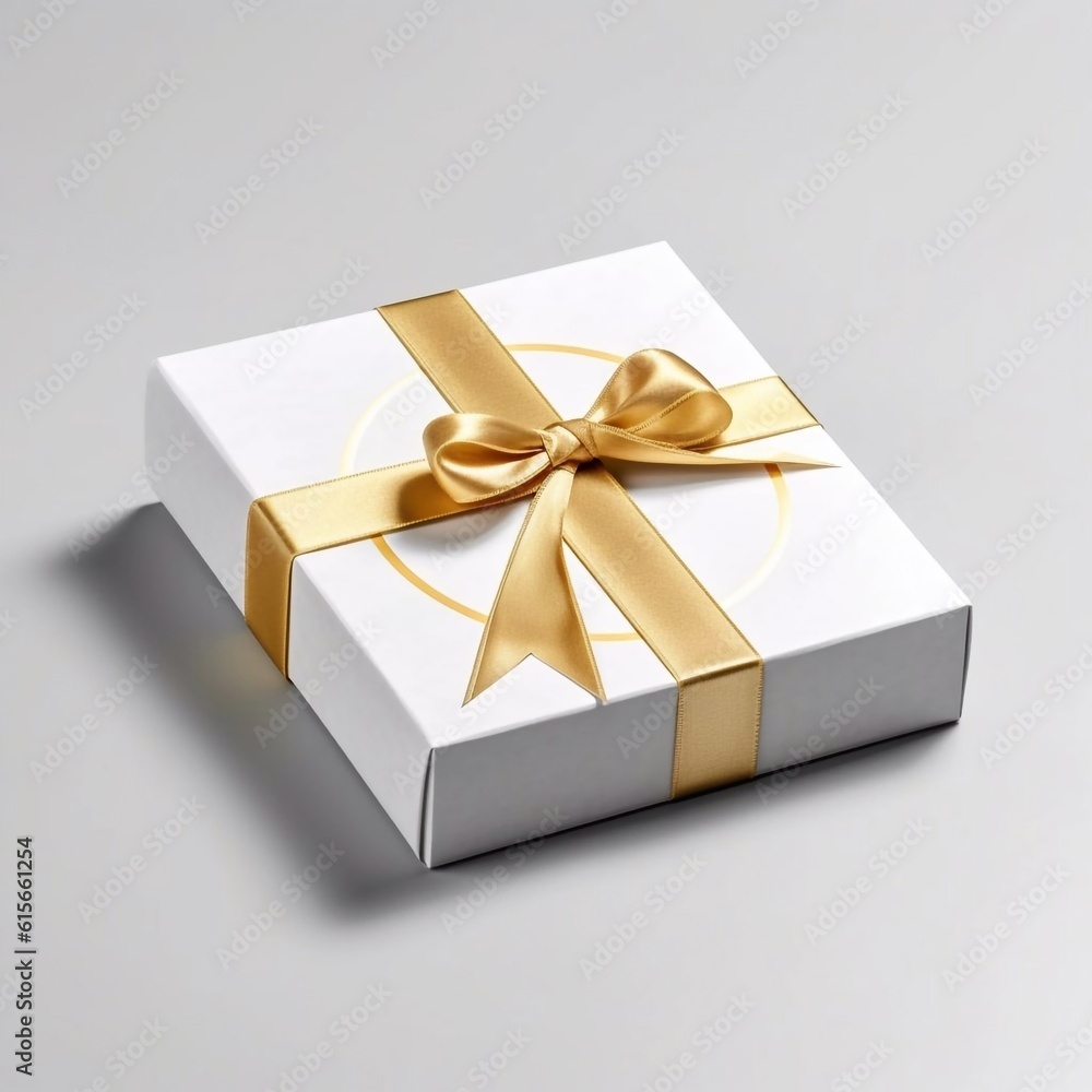 Obraz premium white gift box