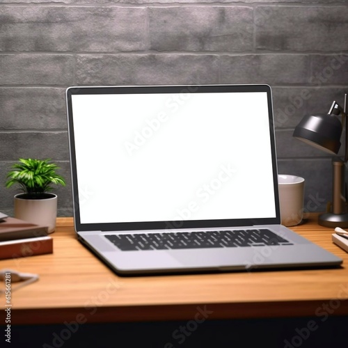 laptop on desk