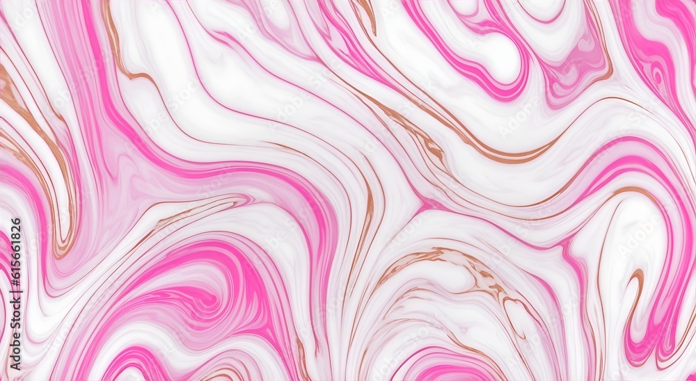 abstract marble background with pink wave lines